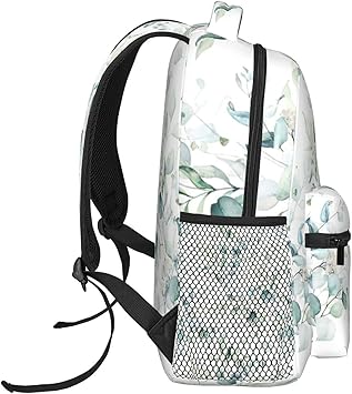 Eucalyptus Leaf Printed Backpacks for Kid Adult