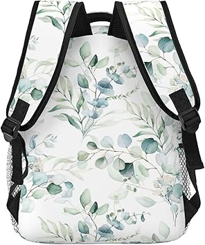 Eucalyptus Leaf Printed Backpacks for Kid Adult