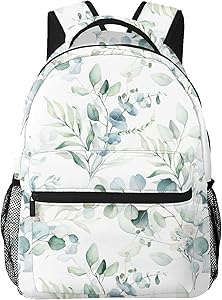 Eucalyptus Leaf Printed Backpacks for Kid Adult