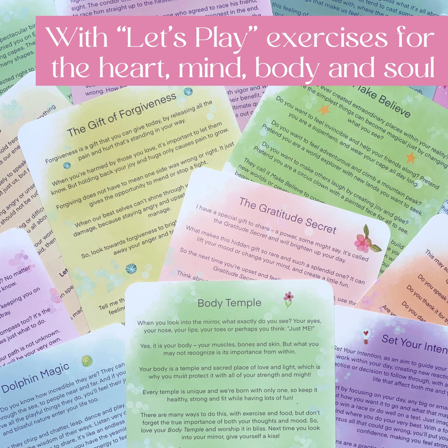 Mindfulness Cards for Kids | 38 XL Cards | Enchanting Stories & Daily Exercises | Mindfulness, Meditation, Affirmation and Self-Discovery